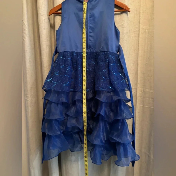 No brand Royal Blue Girls Formal Dress. Fits First /Second Grade Girl. “160”. - Picture 10 of 12